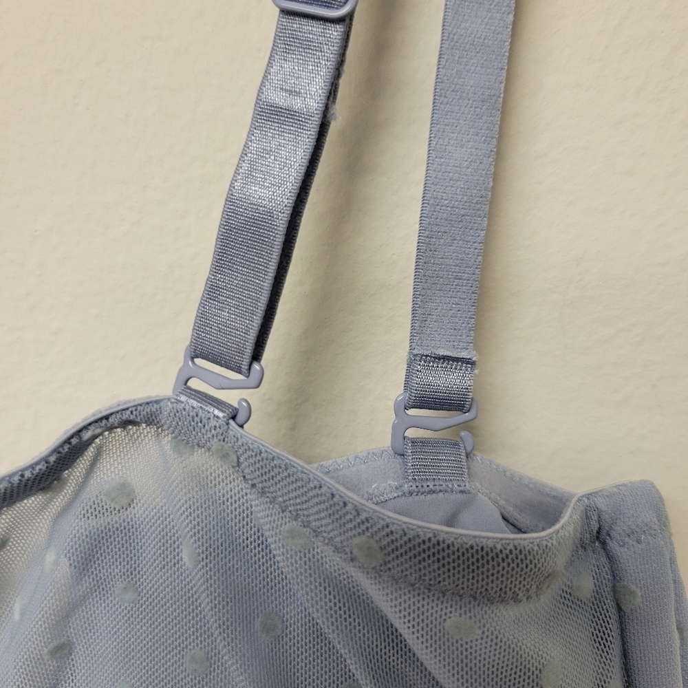 Free People Sierra Bandeau Bra The Rain blue S - Picture 7 of 14